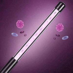 UV sterilization wand disinfecting germs and bacteria.
